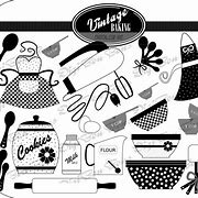 Image result for Baking Clip Art Free Black and White
