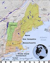 Image result for Detailed Map of New England