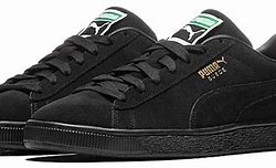 Image result for Puma Suede Classic Black and Red