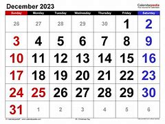 Image result for Show December Calendar