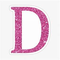 Image result for Pink Glitter Letter D