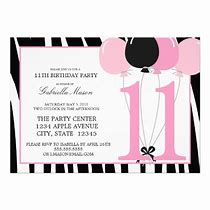 Image result for 11th Birthday Invitations Free Printable