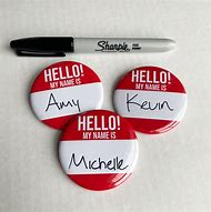 Image result for Name Tag Buttons