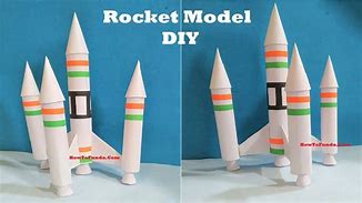 Image result for A 3D Model Rocket with Cardboard