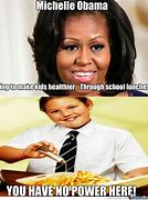 Image result for Michelle Obama Lunch Meme