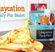 Image result for Staycation Gift Basket Ideas