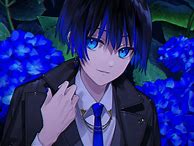 Image result for Cool Blue Anime Boy