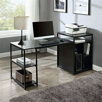 Image result for Computer Desk with File Drawer and Printer