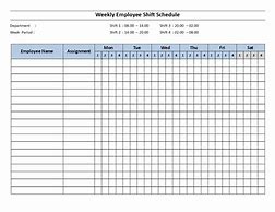 Image result for Employee Shift Schedule Template