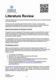 Image result for APA Style Literature Review