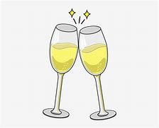Image result for Champagne Glasses Toast Cartoon