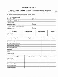 Image result for Plumbing Contract Template