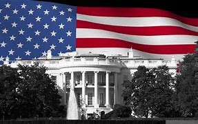 Image result for Clip Art White House and American Flag