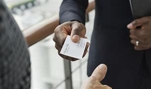Image result for Exchanging Business Cards