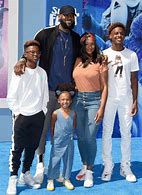 Image result for LeBron James and His Kids