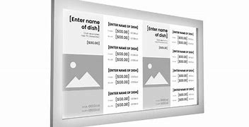 Image result for Digital Menu Screens