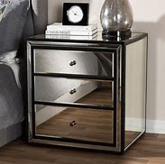 Image result for Mirrored Nightstand