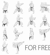 Image result for Karate Poses Drawing