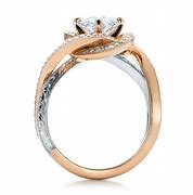 Image result for Rose Gold Platinum Engagement Rings
