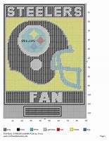 Image result for Free Steelers Plastic Canvas Patterns