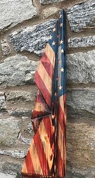 Image result for Carved American Flag