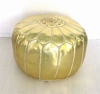 Image result for gold poufs