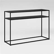 Image result for Tall Black Metal Console