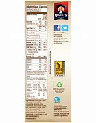 Image result for Quaker Brown Sugar Oatmeal Ingredients