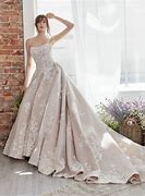 Image result for Sleeveless Champagne Wedding Dress