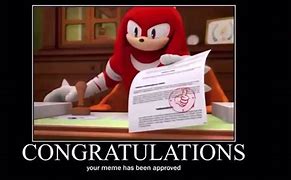 Image result for Knucles Approves Memes