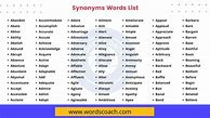 Image result for English Words Synonyms