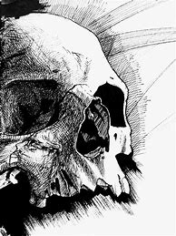 Image result for Dark Abstract Skull Art Drawings