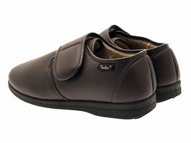 Image result for Men's Leather Fleece Lined Slippers