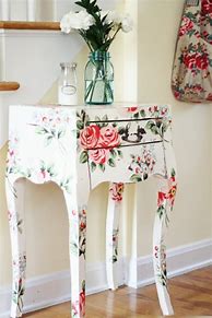 Image result for Decoupage Painted Furniture