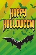 Image result for Cute Bat Halloween Birthday Card
