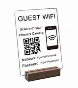 Image result for Guest Wi-Fi Sign Black