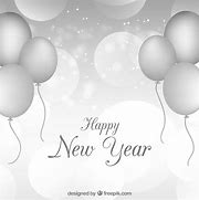 Image result for Happy New Year Silver and Black Background