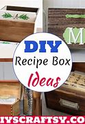 Image result for DIY Recipe Box
