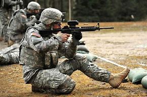 Image result for Modern Soldier Firing Rifle