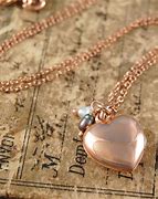 Image result for Rose Gold Locket Necklace