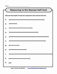 Image result for Measuring Half Inch Worksheets