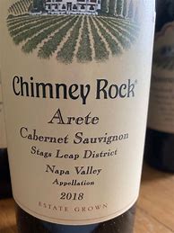 Image result for Chimney Rock Cabernet Sauvignon Arete