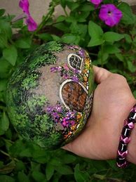 Image result for DIY Garden Art with Rocks