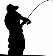 Image result for Clip Art of Man Fishing Back View