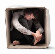 Image result for Person Crying Inside a Box Image