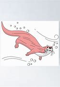Image result for Cartoon Pink Otter