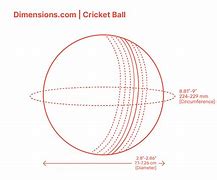 Image result for Cricket Ball Dimensions