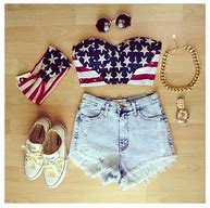 Image result for American Flag Crop Top