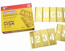 Image result for Alphabet and Number Stencils for Parking Lots