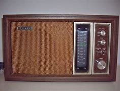 Image result for Vintage Sony Radio Wood